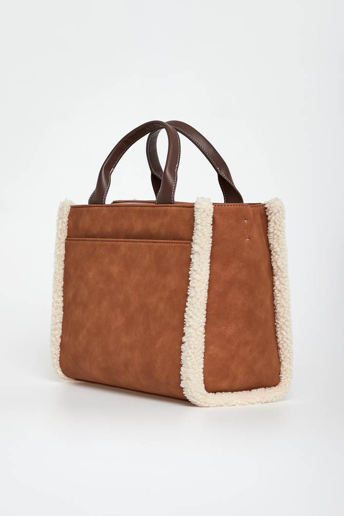 Torebka damska z futerkiem Hadlee DKNY