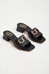 Klapki skórzane CESARE CASADEI