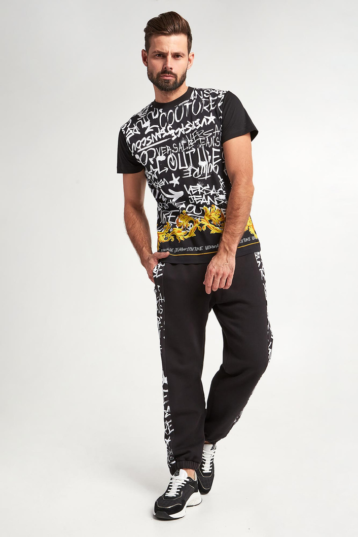 T-shirt męski z logo VERSACE JEANS COUTURE