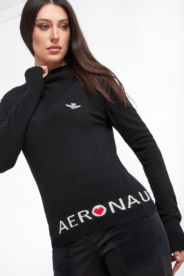 Sweter damski wełniany AERONAUTICA MILITARE