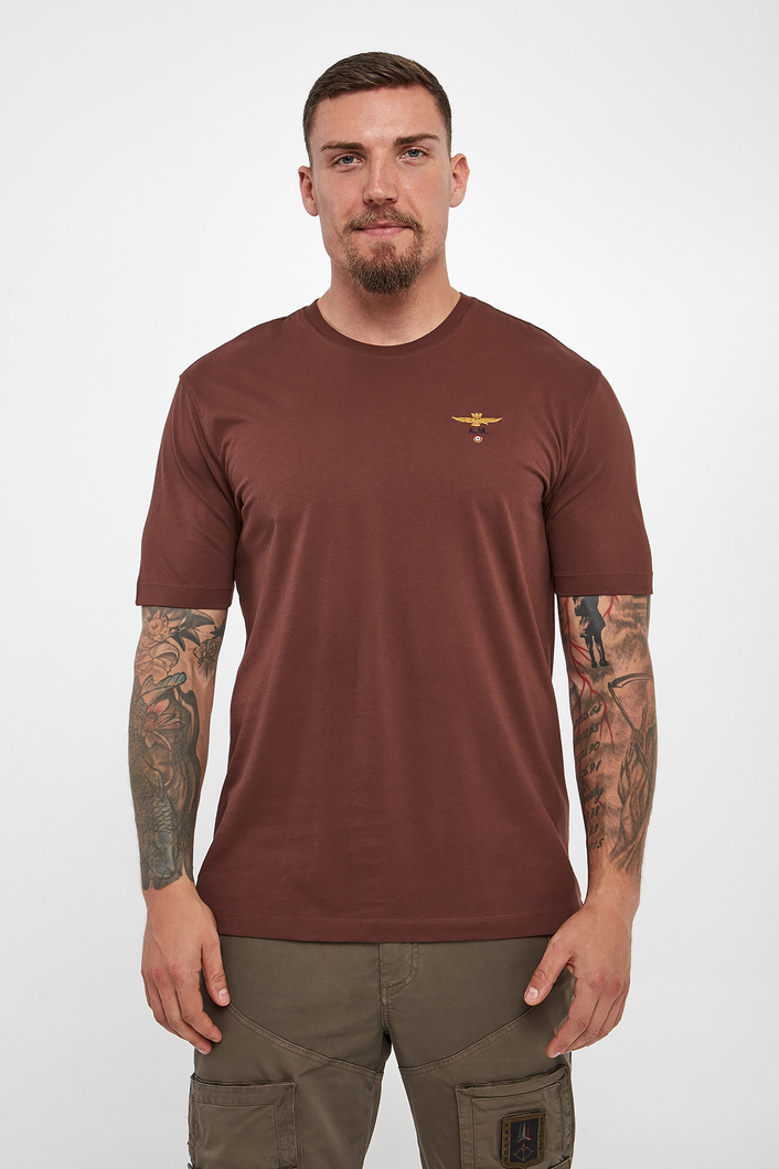 T-shirt męski z logo AERONAUTICA MILITARE