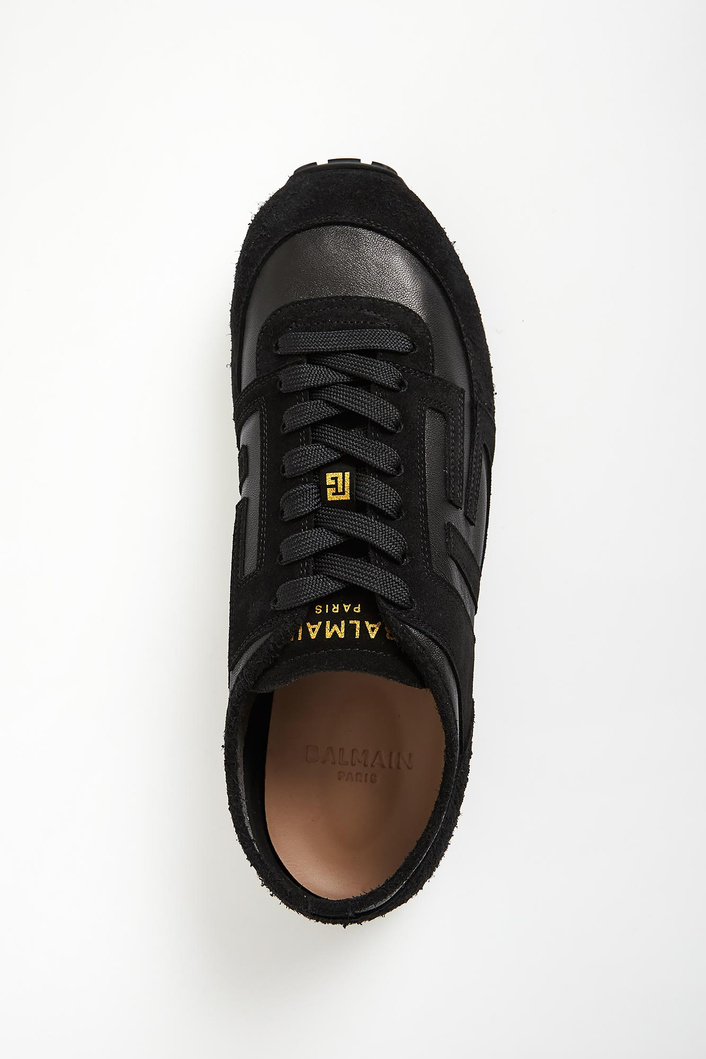 Sneakersy męskie skórzane BALMAIN