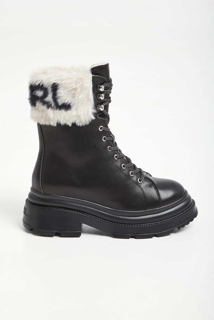 Trapery damskie skórzane KARL LAGERFELD