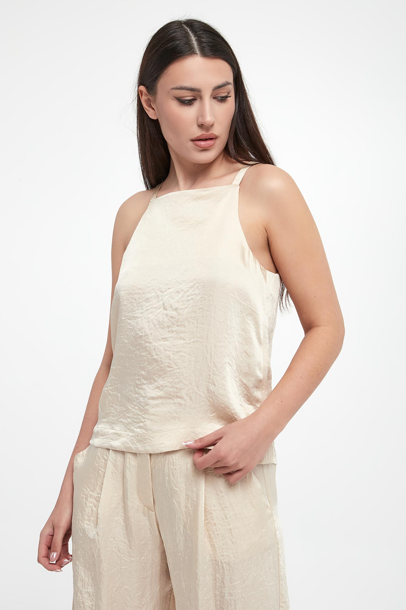 Top damski Sfinge MARELLA MONOCHROME Ecru Regular