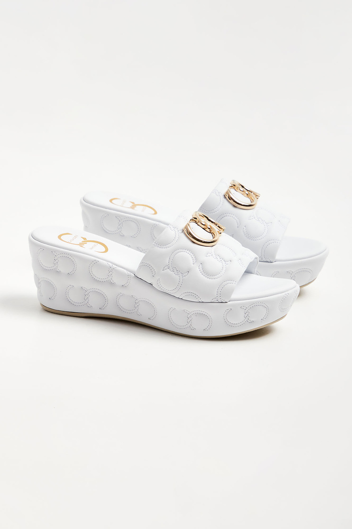 Klapki skórzane CESARE CASADEI