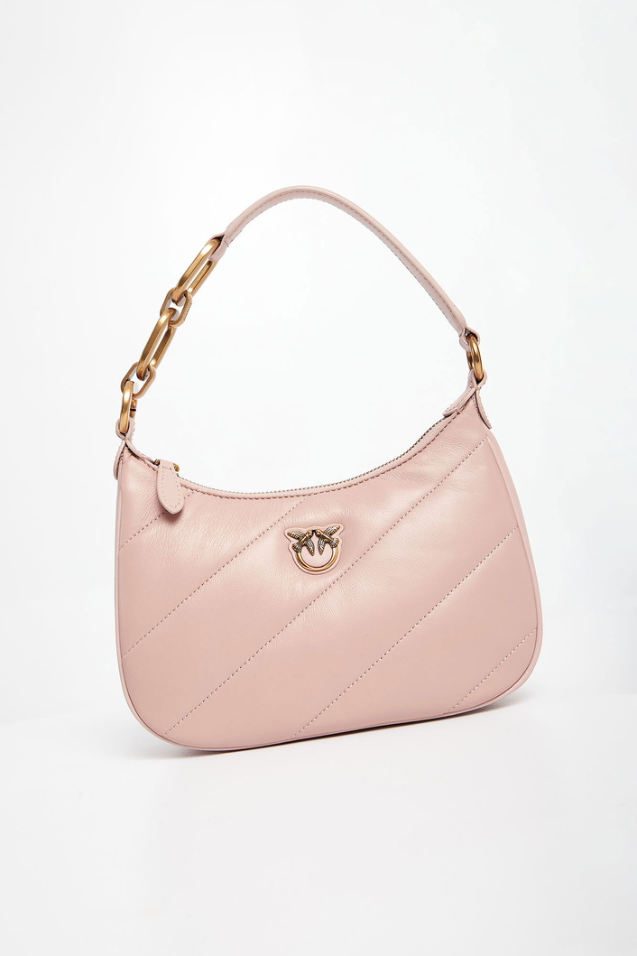 Torebka damska Half Moon Mini Maxi Quilt PINKO