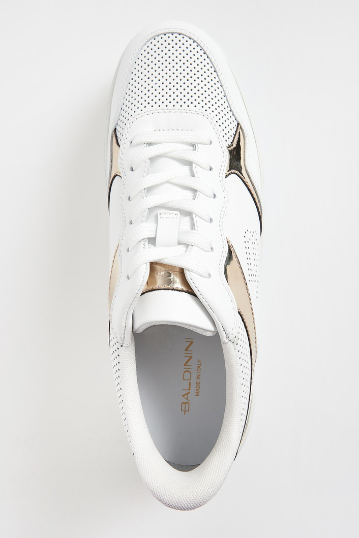 Sneakersy damskie skórzane na platformie BALDININI