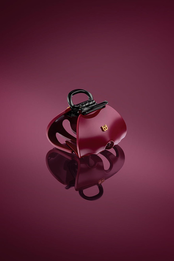 Klamerka do włosów Imperiale Velvet Burgundy BALMAIN PARIS HAIR COUTURE
