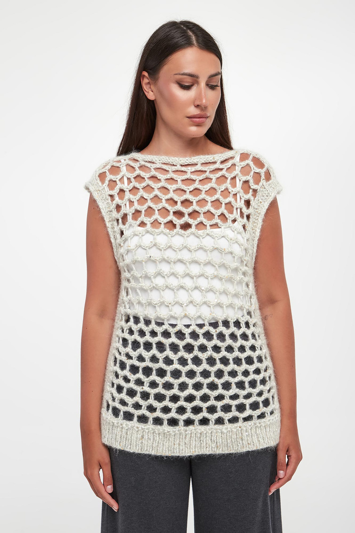 Kamizelka damska z alpaki PESERICO