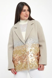 Płaszcz damski z cekinami SPORTALM