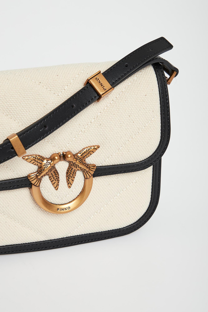 Torebka damska Love Box Bag Mini Canvas Chevron PINKO