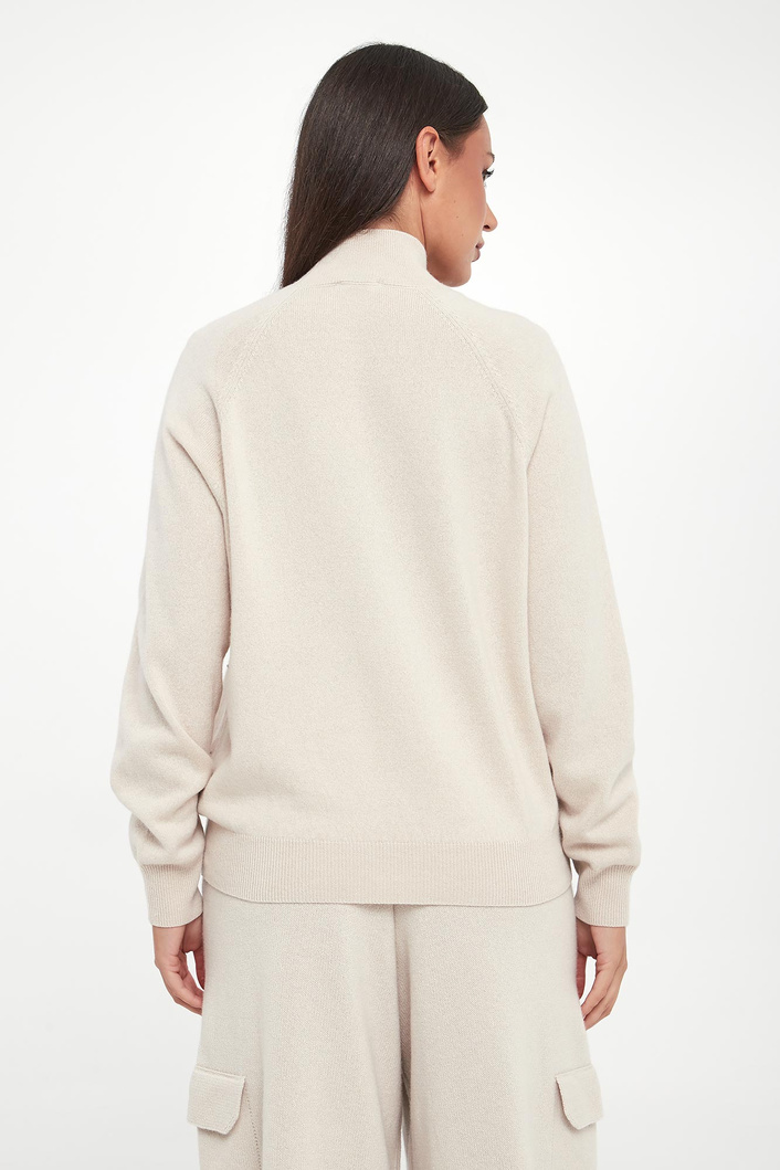 Sweter damski z półgolfem wełniany PESERICO