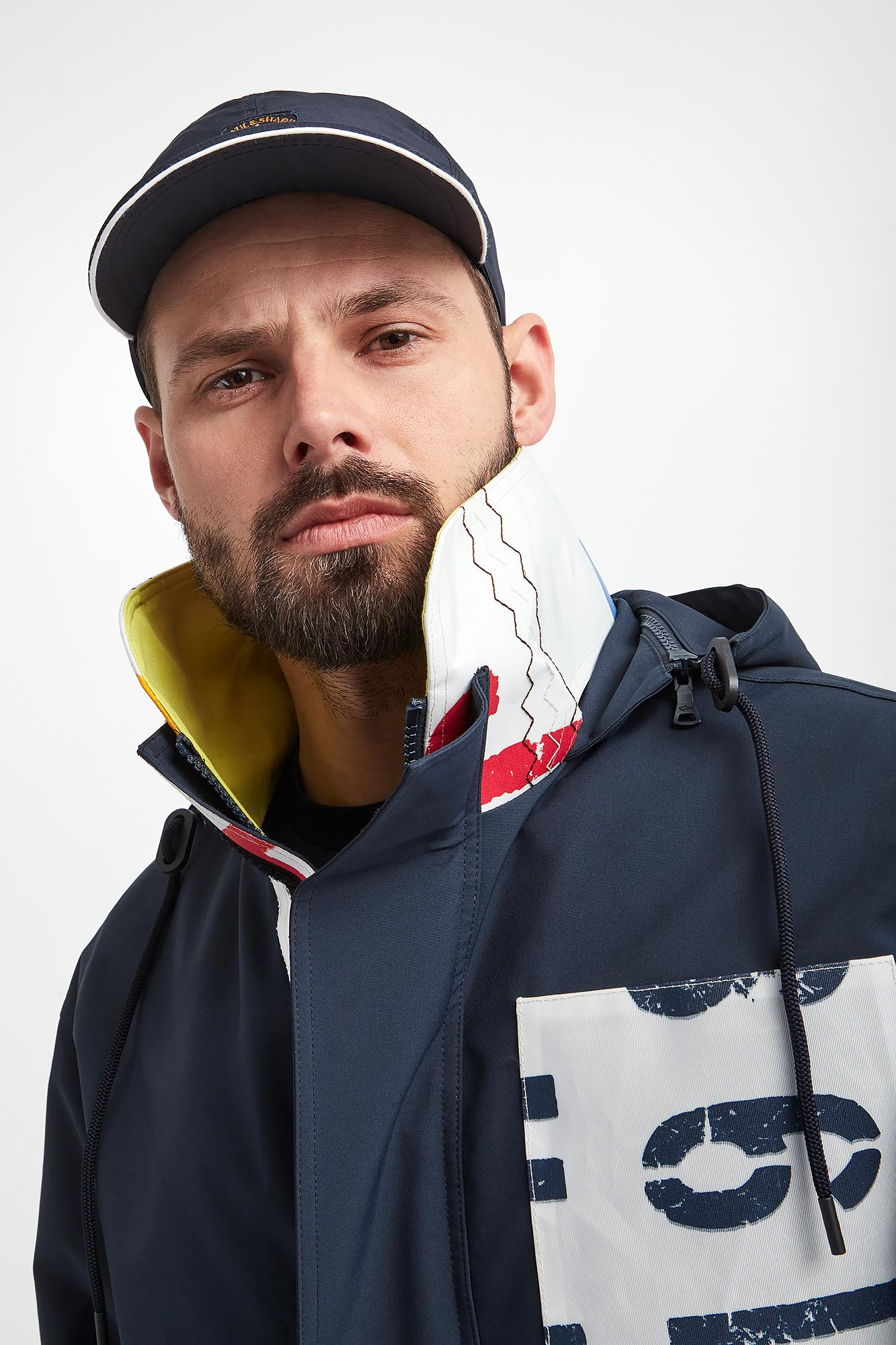 Kurtka męska wodoodporna PAUL&SHARK Granatowy Regular 23412091/013