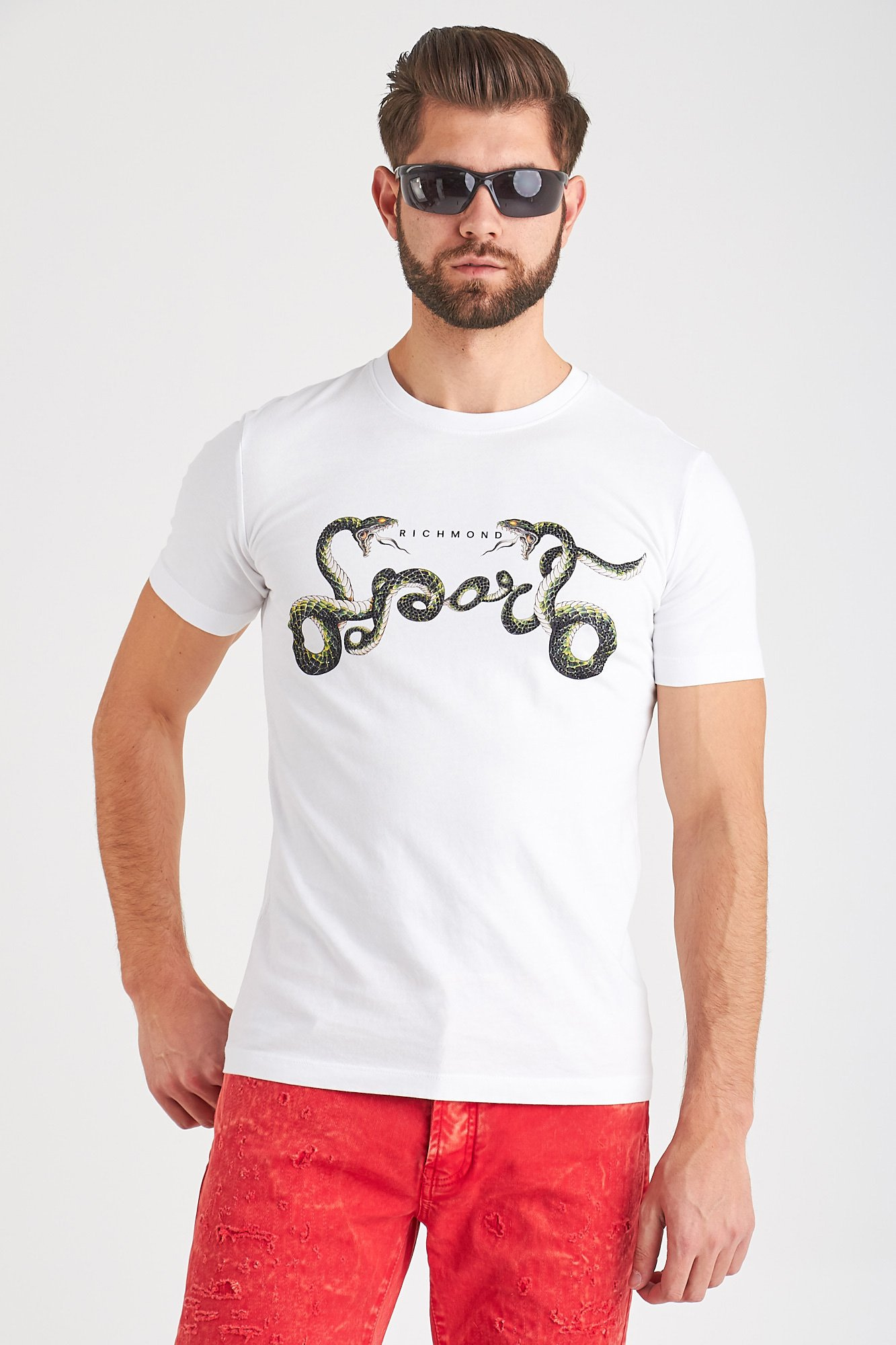 John Richmond T-shirt Patum manica corta bianco