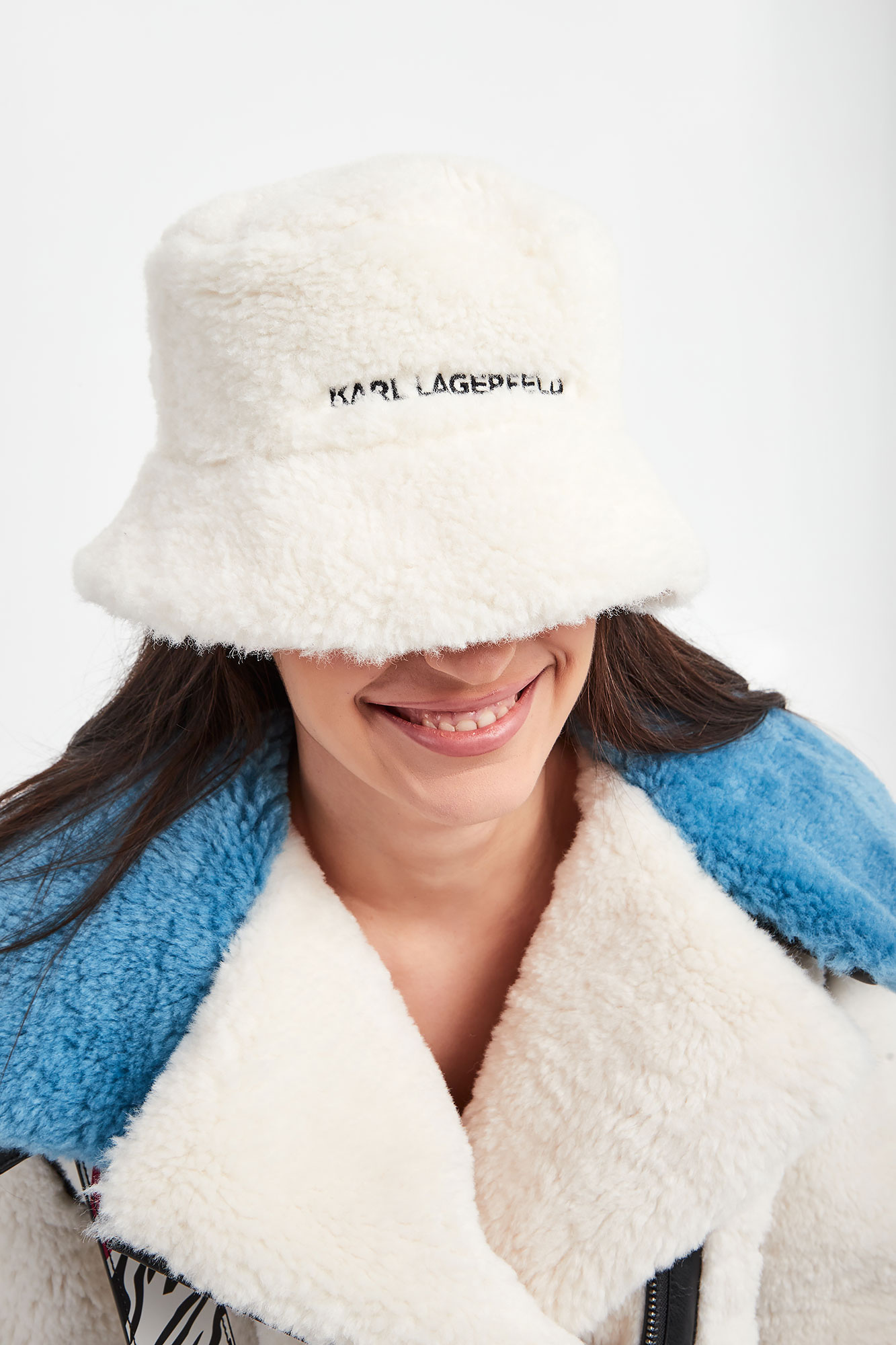 Bucket hat KARL LAGERFELD Ecru 220W3409/A100 Sklep Velpa.pl