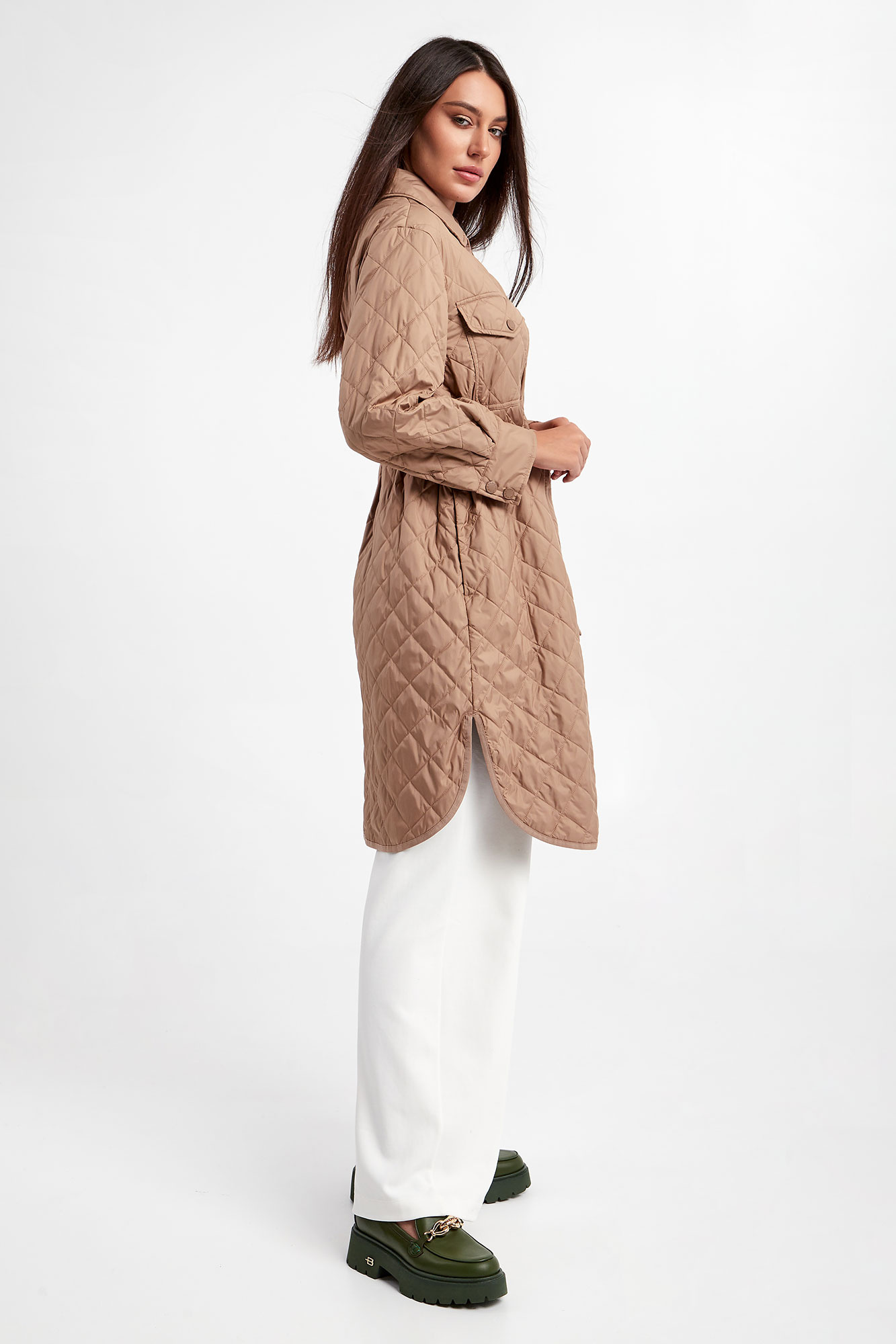 Płaszcz Learco WEEKEND MAX MARA Beżowy Relaxed Marki Premium w