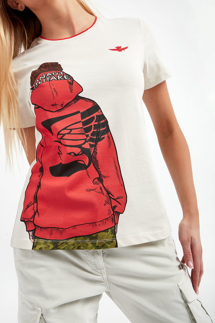  T-shirt damski AERONAUTICA MILITARE