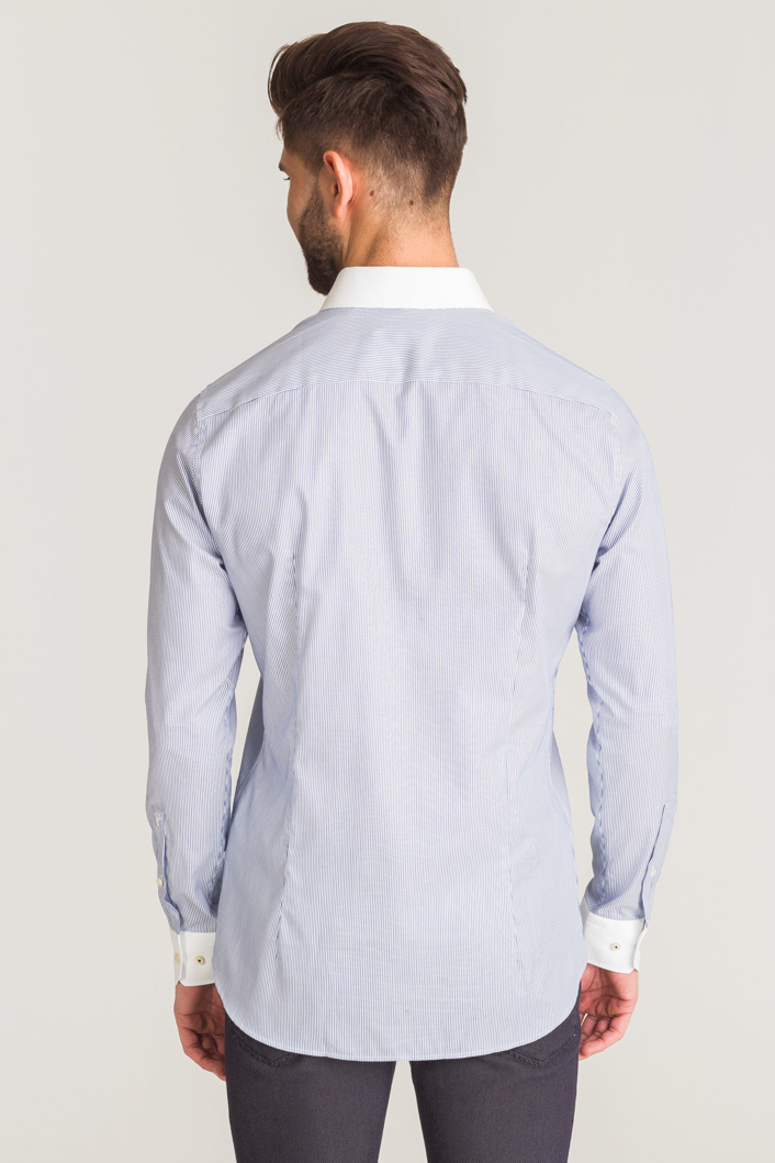Biała koszula Joop Panko w niebieskie paski