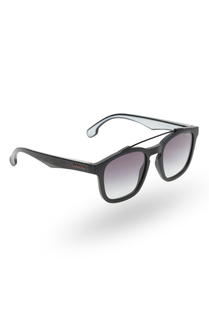 Czarne okulary Carrera z szarymi szkłami