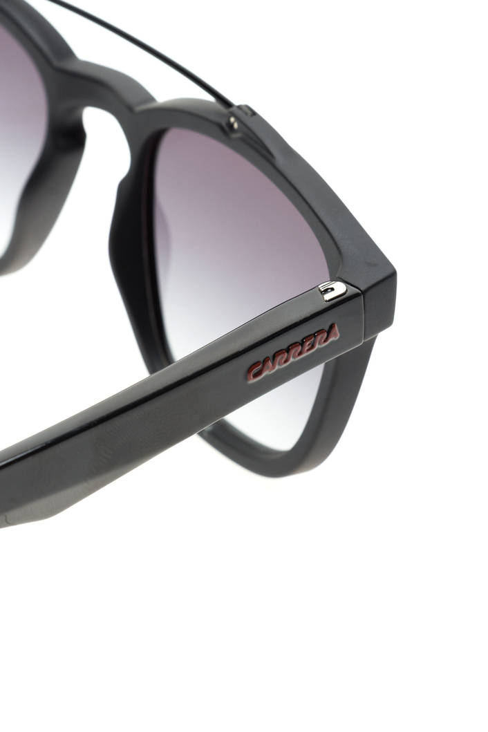 Czarne okulary Carrera z szarymi szkłami