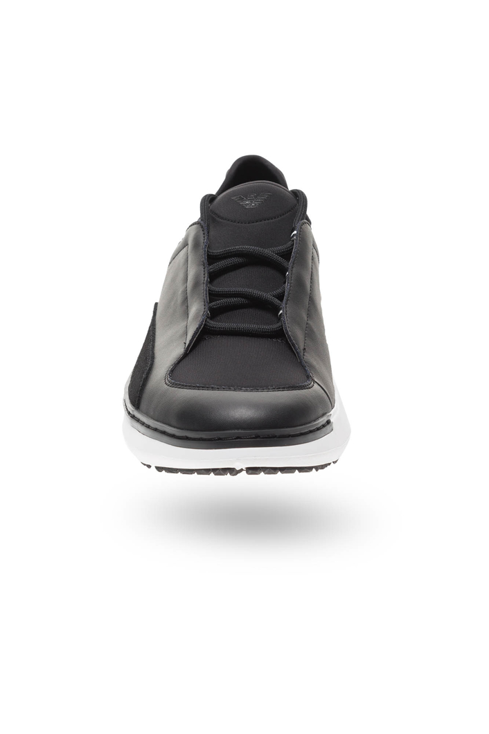 Czarne sneakersy Emporio Armani z zamszowymi wstawkami