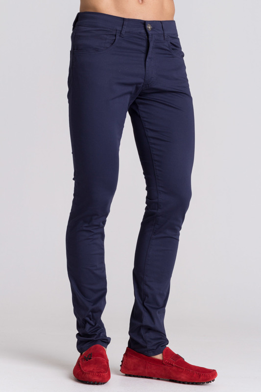 Granatowe spodnie Trussardi Jeans