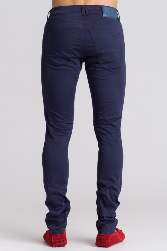 Granatowe spodnie Trussardi Jeans