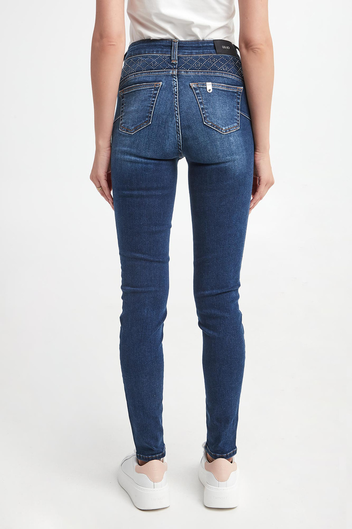 Jeansy Damskie LIU JO Granatowy Skinny UF3013/D4615/78539 | Sklep Velpa.pl