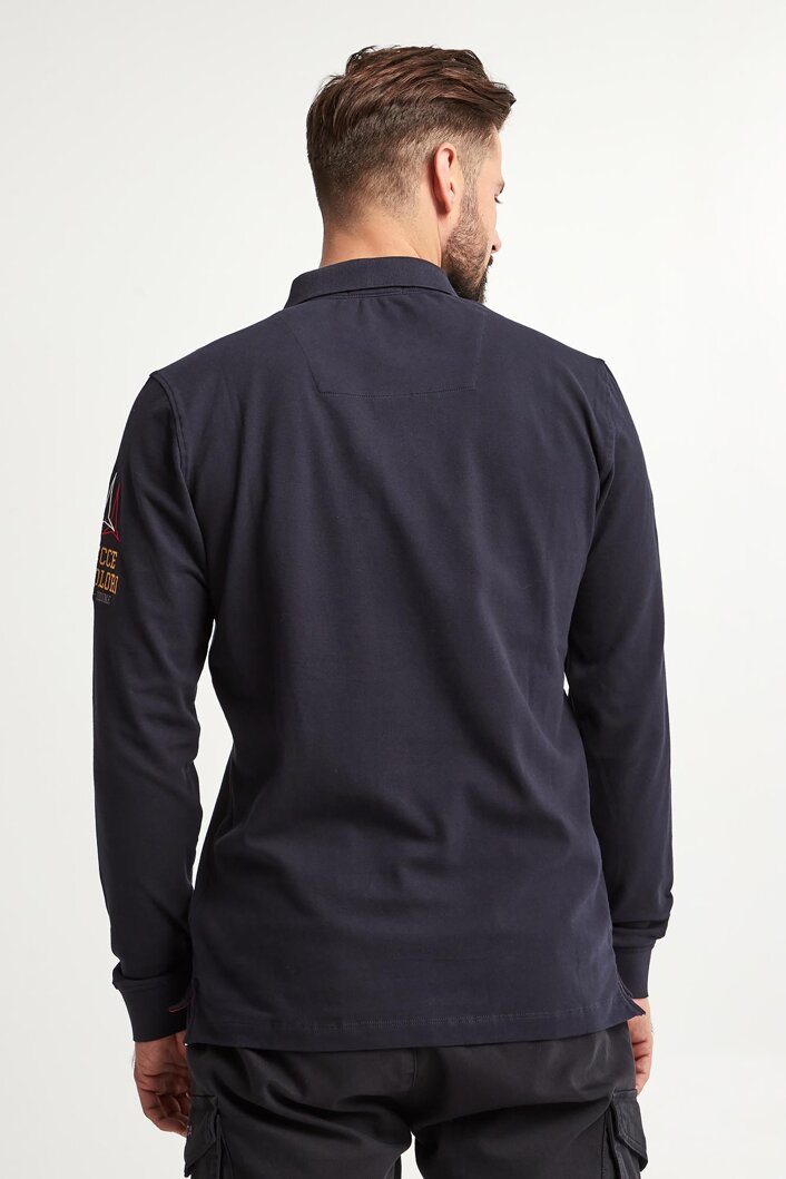 Longsleeve Polo męski AERONAUTICA MILITARE