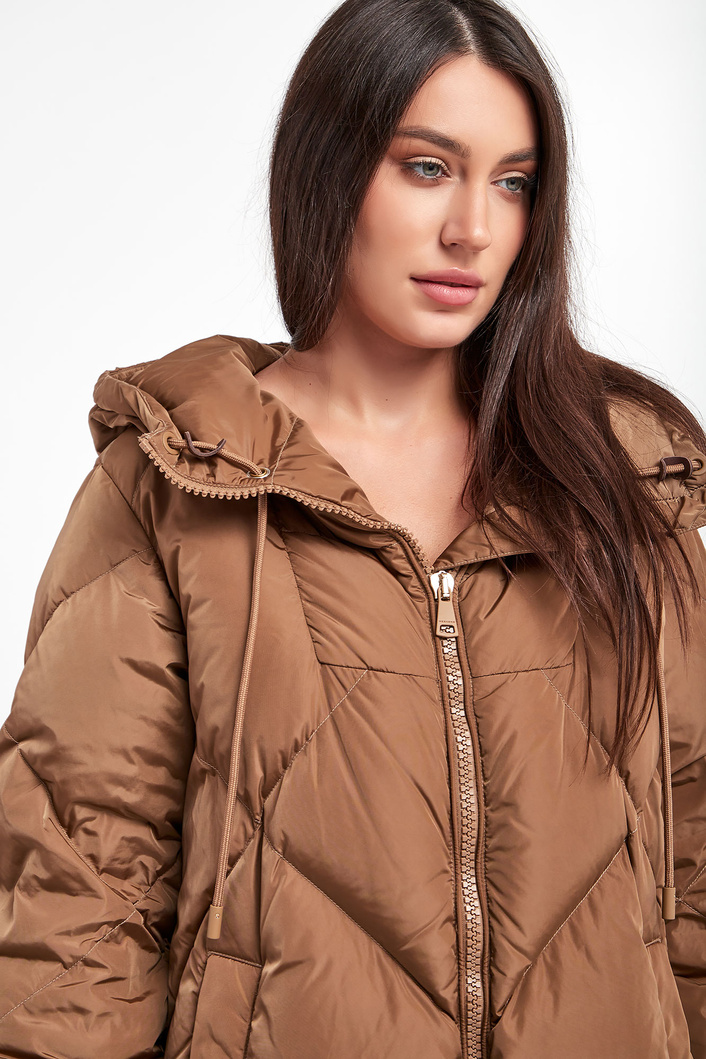 Płaszcz Milord WEEKEND MAX MARA Brązowy Relaxed Marki Premium w