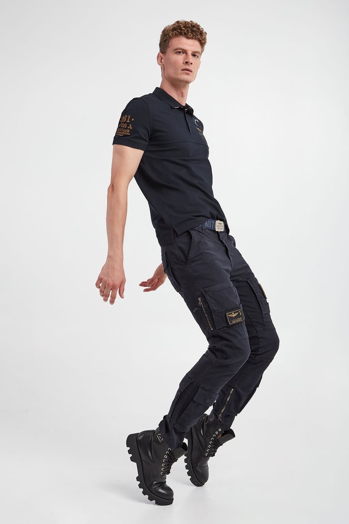 Polo AERONAUTICA MILITARE Granatowy Regular 222PO1640P199/08331 | Sklep ...