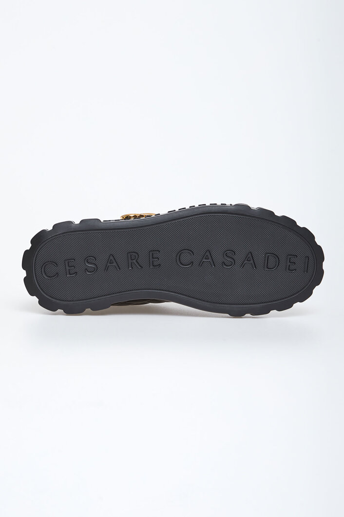 Sneakersy damskie skórzane CESARE CASADEI