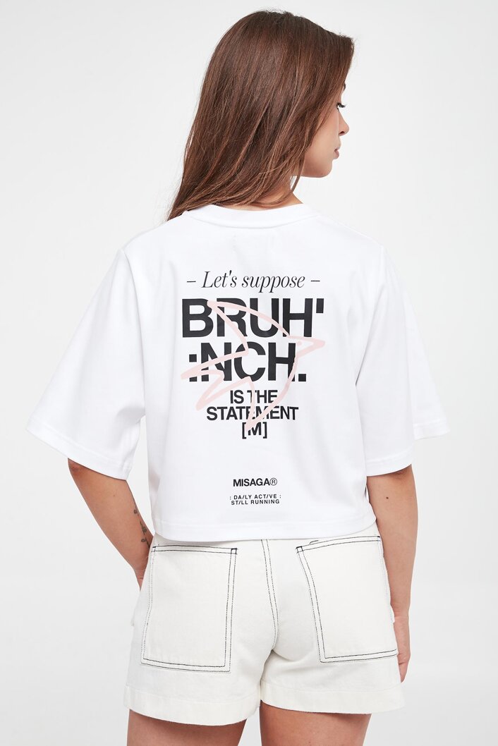 T-shirt damski Brunch Crop MISAGA