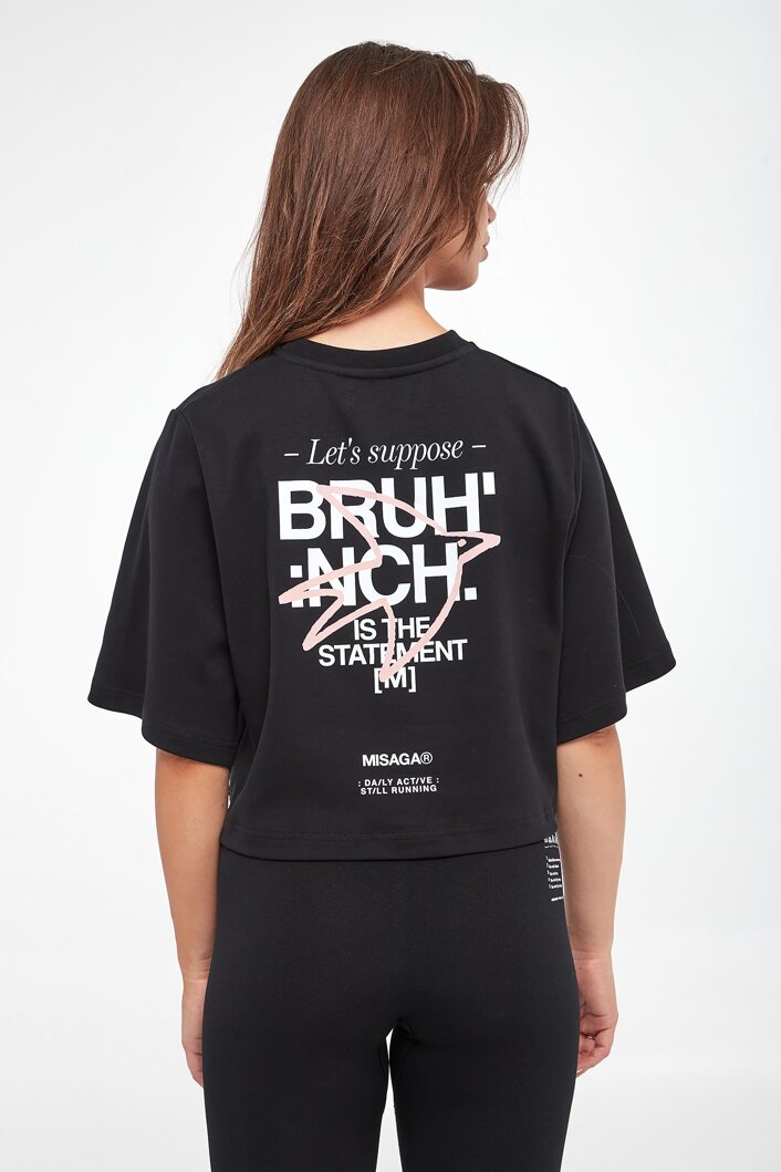 T-shirt damski  Brunch Crop MISAGA