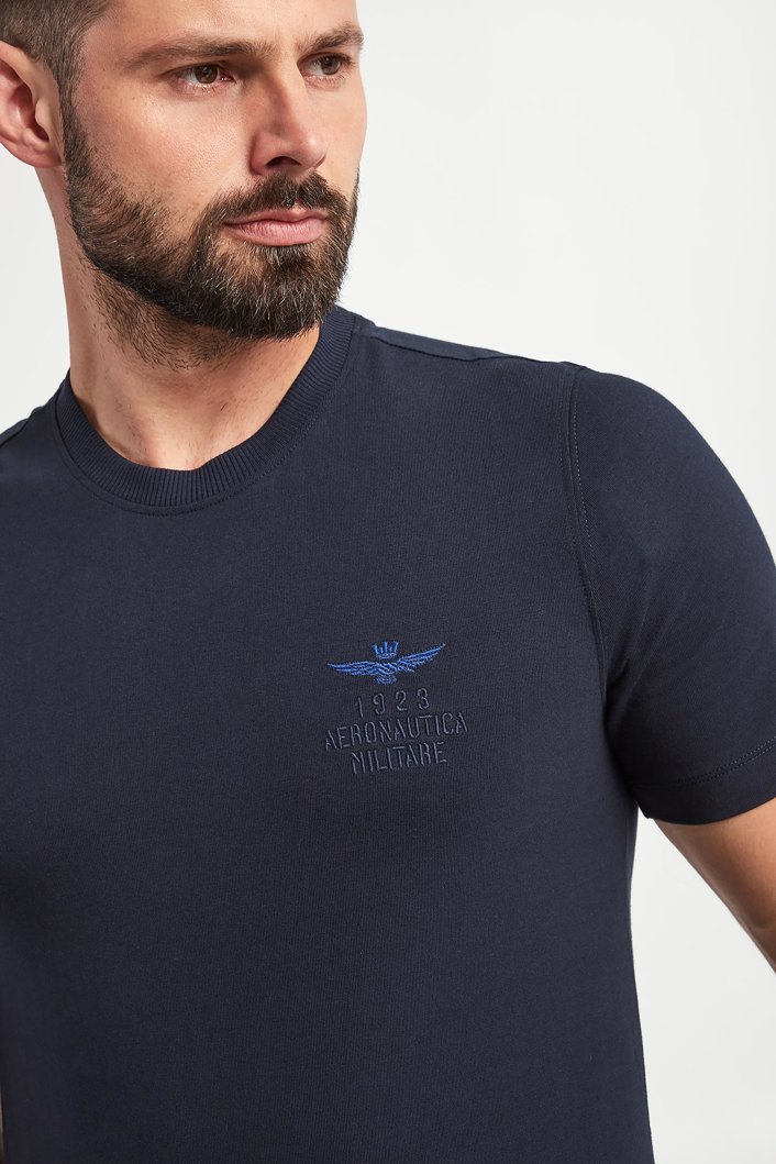 T-shirt męski z logo AERONAUTICA MILITARE