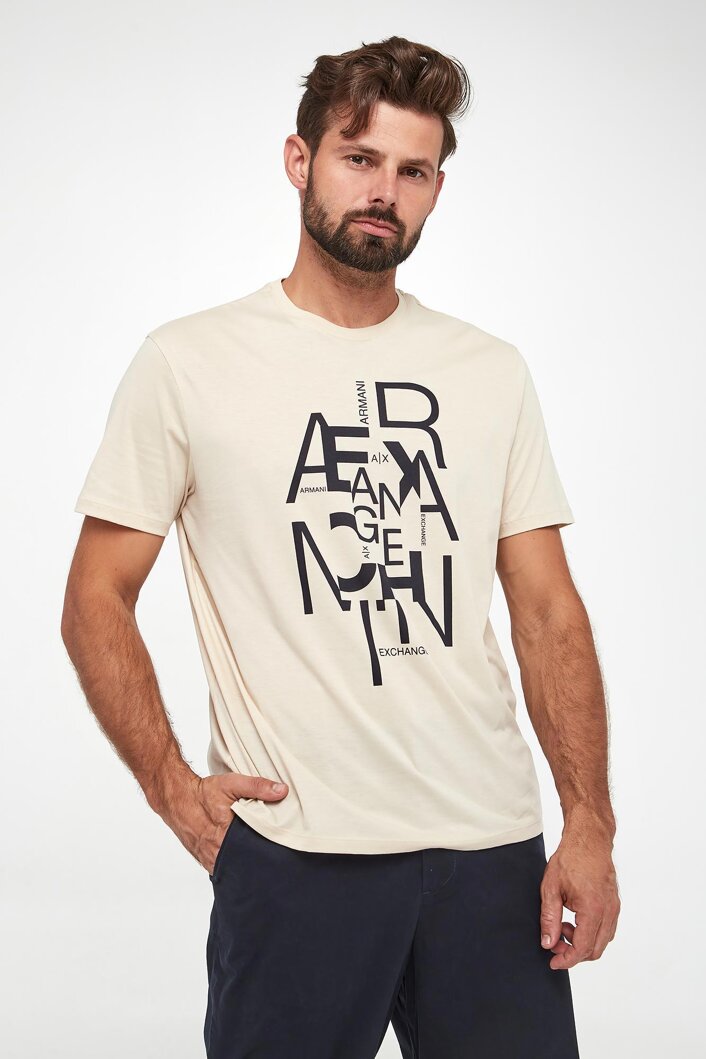 T-shirt męski z logo ARMANI EXCHANGR