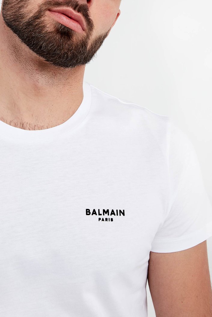 T-shirt męski z logo BALMAIN