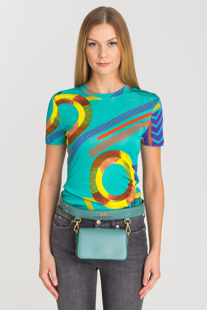WIELOKOLOROWY T-SHIRT VERSACE COLLECTION 