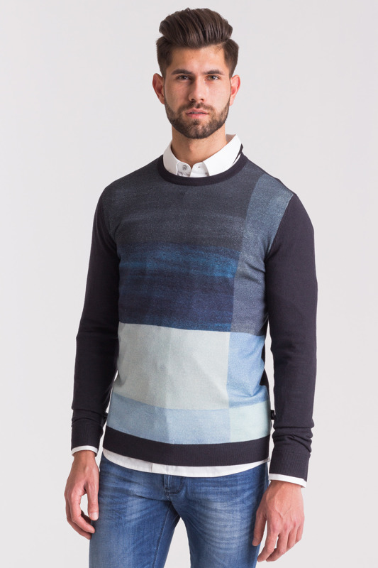 Wielokolorowy sweter Emporio Armani