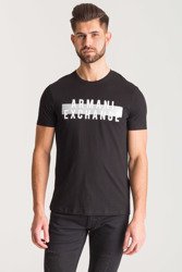 Czarny t-shirt Armani Exchange z nadrukiem